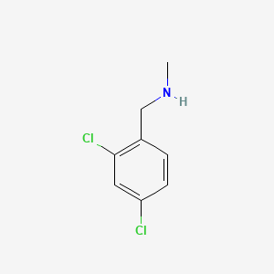 Chemical structure of Benzenemethanamine, 2,4-dichloro-N-methyl-