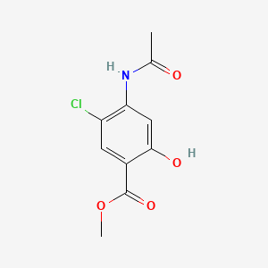 Chemical structure of Methyl 4-acetamido-5-chloro-2-hydroxybenzoate