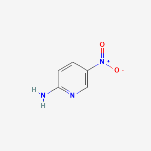 Chemical structure of 2-Amino-5-nitropyridine