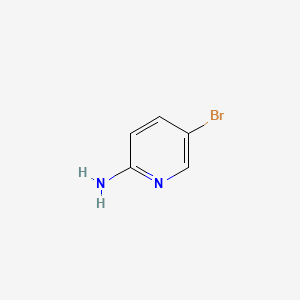 Chemical structure of 2-Amino-5-bromopyridine