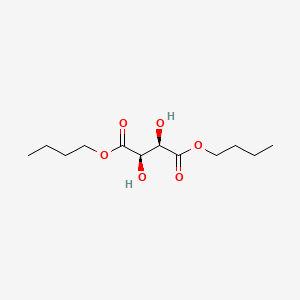 Chemical structure of (+)-Dibutyl tartrate