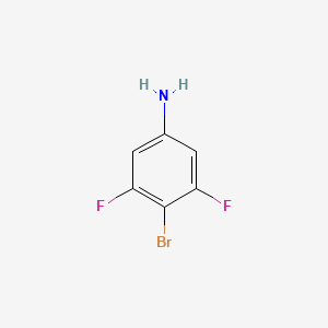 Chemical structure of 4-Bromo-3,5-difluoroaniline