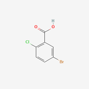 Chemical structure of 5-Bromo-2-chlorobenzoic acid