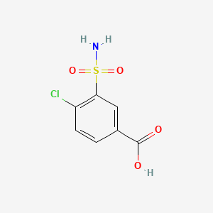 Chemical structure of 4-Chloro-3-sulfamoylbenzoic acid