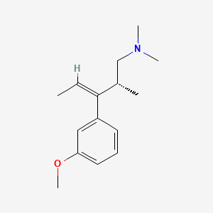 Chemical structure of (betaR,gammaZ)-gamma-Ethylidene-3-methoxy-N,N,beta-trimethylbenzenepropanamine