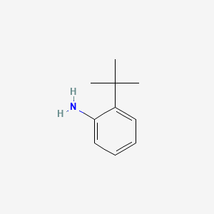 Chemical structure of 2-tert-Butylaniline