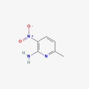 Chemical structure of 2-Amino-6-methyl-3-nitropyridine