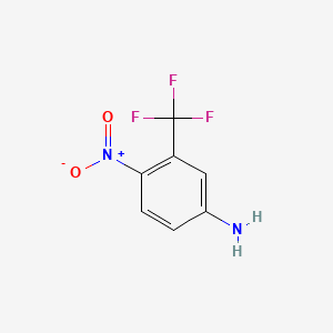 Chemical structure of 4-Nitro-3-(trifluoromethyl)aniline