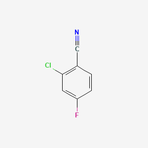Chemical structure of 2-Chloro-4-fluorobenzonitrile
