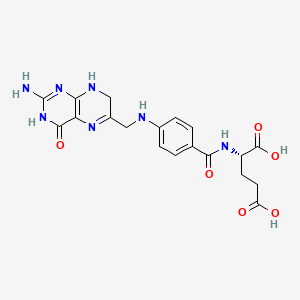 Chemical structure of Dihydrofolic Acid