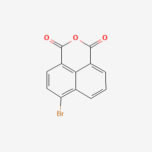 Chemical structure of 1H,3H-Naphtho(1,8-cd)pyran-1,3-dione, 6-bromo-