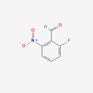 Chemical structure of 2-Fluoro-6-nitrobenzaldehyde