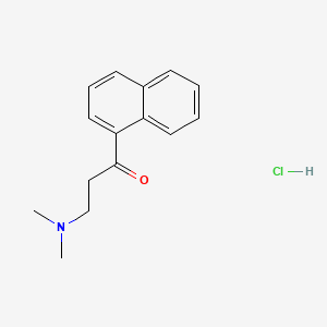 Chemical structure of 3-(Dimethylamino)-1-(naphthalen-1-yl)propan-1-one hydrochloride