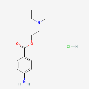 Chemical structure of Procaine Hydrochloride