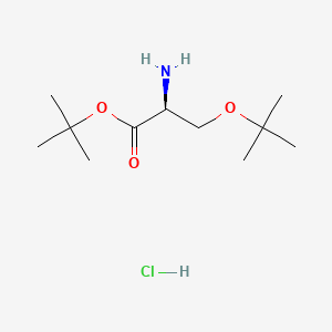 Chemical structure of H-Ser(tBu)-OtBu HCl