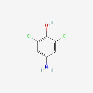 Chemical structure of 4-Amino-2,6-dichlorophenol