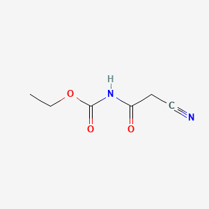 Chemical structure of N-Cyanoacetylethylcarbamate