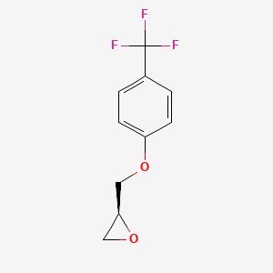 Chemical structure of (S)-2-((4-(Trifluoromethyl)phenoxy)methyl)oxirane