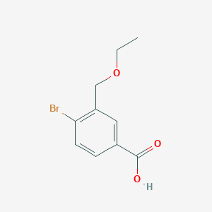Chemical structure of 4-Bromo-3-(ethoxymethyl)benzoic acid