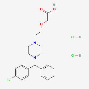 Chemical structure of Cetirizine Hydrochloride