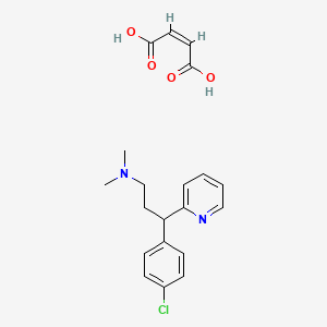 Chemical structure of Chlorpheniramine Maleate