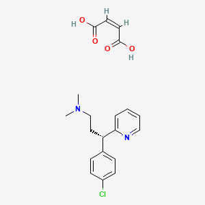 Chemical structure of Dexchlorpheniramine Maleate