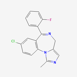 Chemical structure of Midazolam