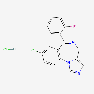 Chemical structure of Midazolam Hydrochloride