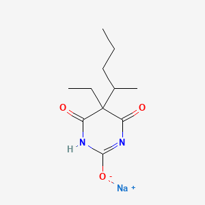 Chemical structure of Pentobarbital Sodium