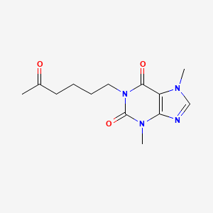 Chemical structure of Pentoxifylline