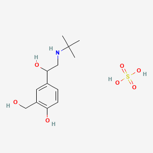 Chemical structure of Salbutamol Sulfate