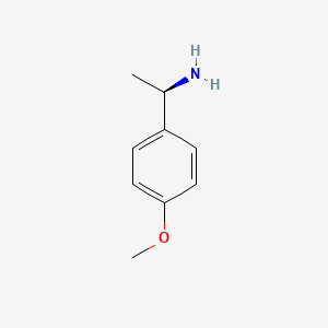 Chemical structure of (R)-1-(4-Methoxyphenyl)ethylamine