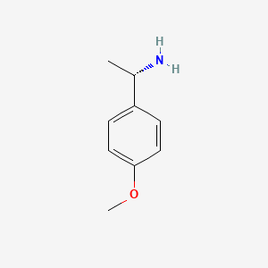 Chemical structure of (S)-1-(4-Methoxyphenyl)ethylamine
