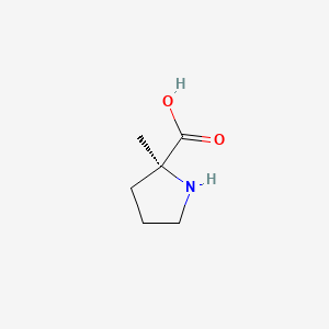 Chemical structure of 2-Methyl-L-proline