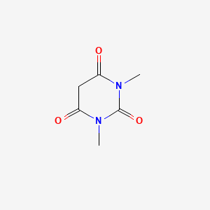 Chemical structure of Dimethylbarbituric acid