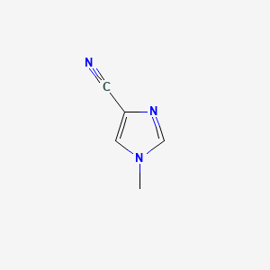 Chemical structure of 1-Methyl-1H-imidazole-4-carbonitrile