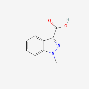 Chemical structure of 1H-Indazole-3-carboxylic acid, 1-methyl-