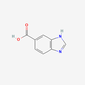 Chemical structure of 5-Benzimidazolecarboxylic acid