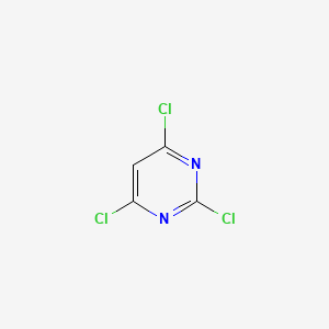 Chemical structure of 2,4,6-Trichloropyrimidine