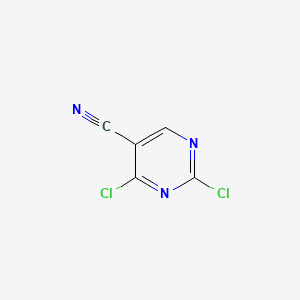 Chemical structure of 2,4-Dichloro-5-cyanopyrimidine