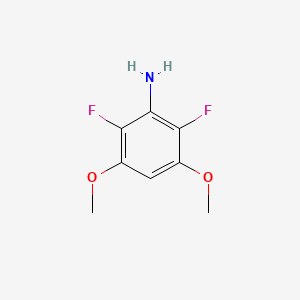 Chemical structure of 2,6-Difluoro-3,5-dimethoxybenzenamine