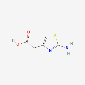 Chemical structure of (2-Amino-1,3-thiazol-4-yl)acetic acid