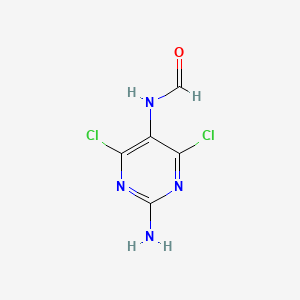 Chemical structure of N-(2-Amino-4,6-dichloropyrimidin-5-yl)formamide