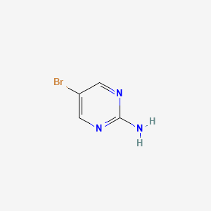Chemical structure of 2-Amino-5-bromopyrimidine