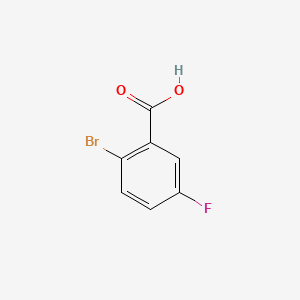 Chemical structure of 2-Bromo-5-fluorobenzoic acid