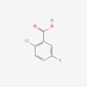 Chemical structure of 2-Chloro-5-iodobenzoic acid