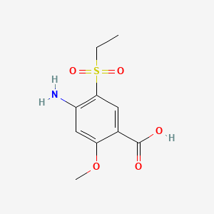 Chemical structure of 4-Amino-5-(ethylsulphonyl)-o-anisic acid