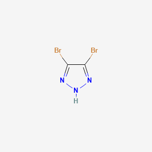 Chemical structure of 4,5-Dibromo-1H-1,2,3-triazole