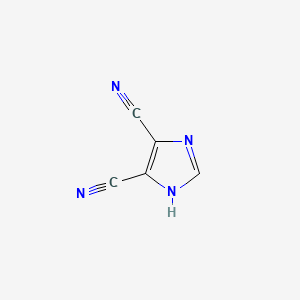 Chemical structure of 4,5-Dicyanoimidazole