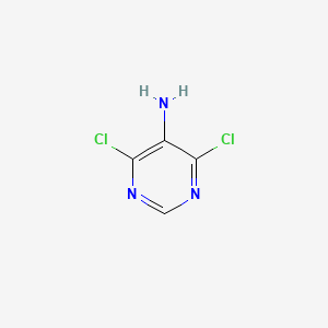 Chemical structure of 5-Amino-4,6-dichloropyrimidine